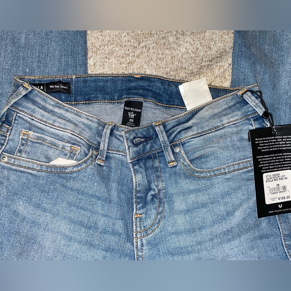 True Religion Stella Mid Rise Jeans Size 26 🔥🔥🔥